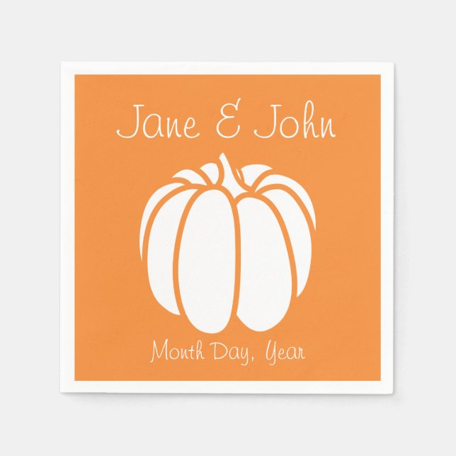 Pumpkin Patch in Orange Napkins (Front)