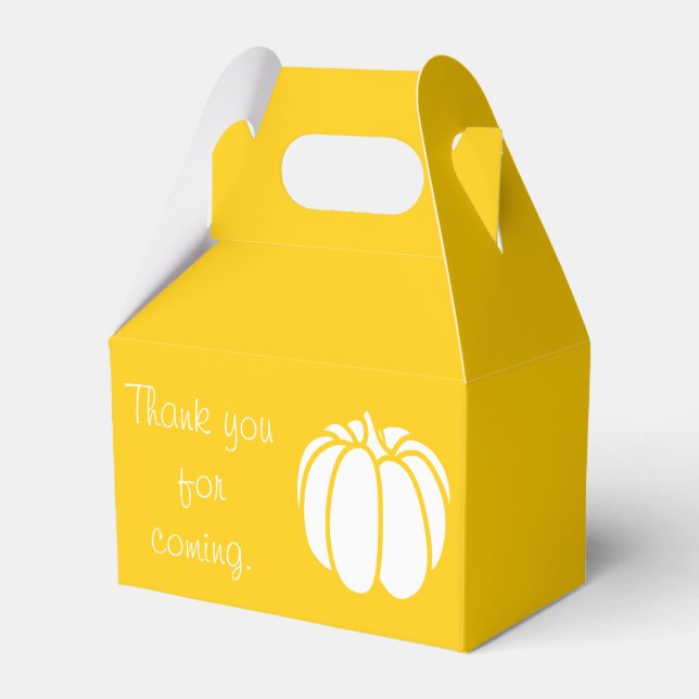 Pumpkin Patch in Yellow Favor Box (Front Side)