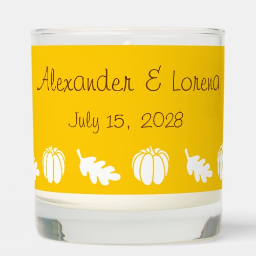 Pumpkin Patch in Yellow Scented Candle