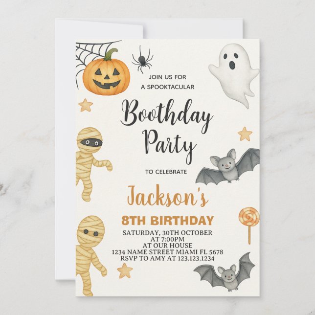 Pumpkin Patch Kids Halloween Birthday Invitation (Front)