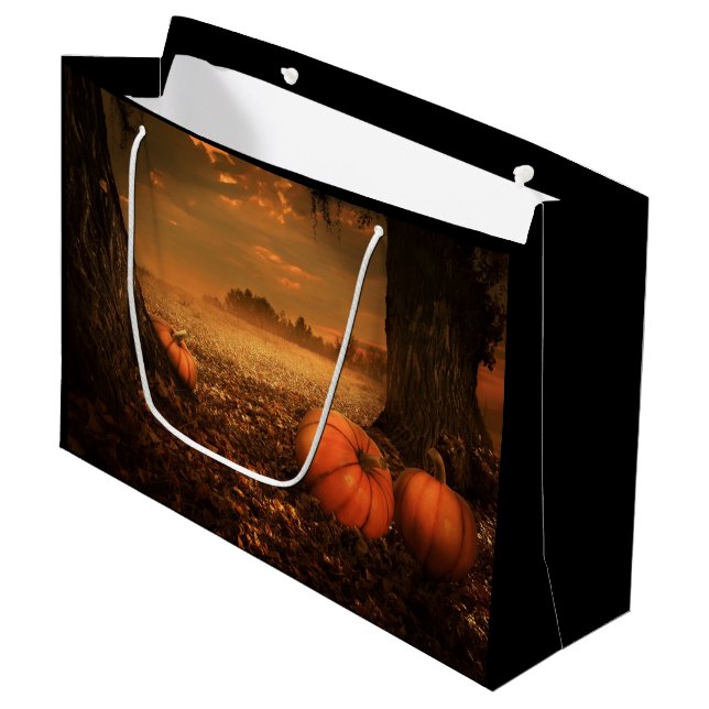 Pumpkin Patch Large Gift Bag (Front Angled)