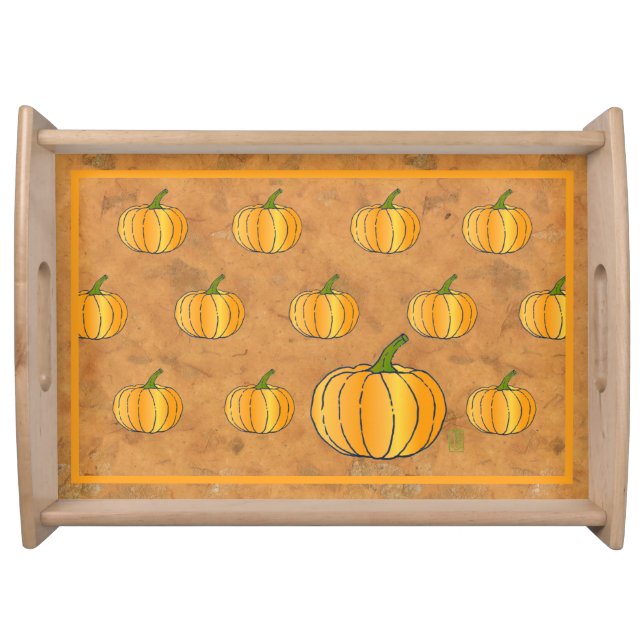 Pumpkin Patch Large Serving Tray (Front)