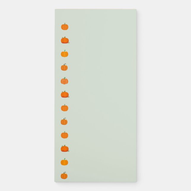 Pumpkin Patch Magnetic Notepad (Front)