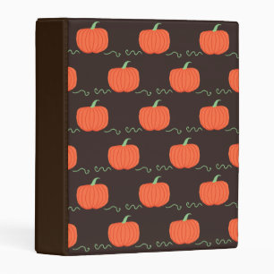 Pumpkin Patch Mini Binder (Brown & Orange)