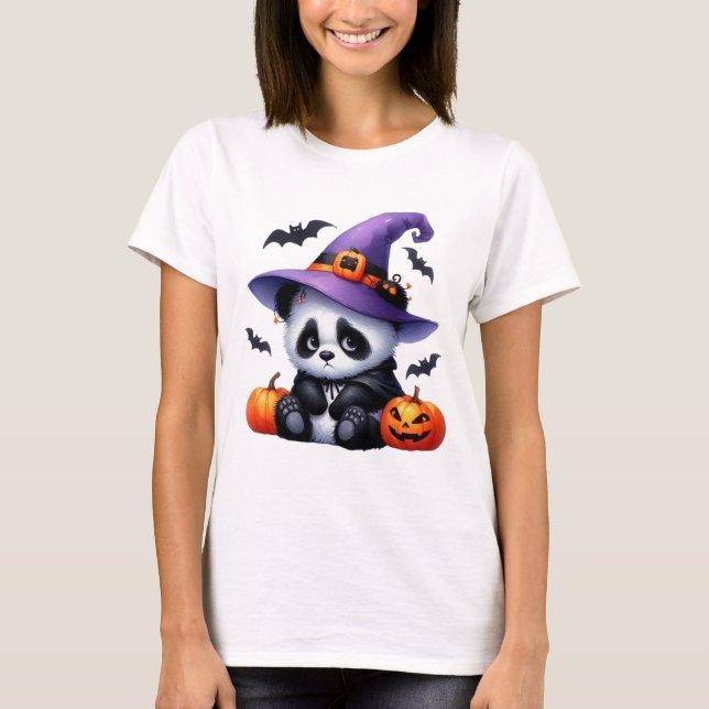 Pumpkin Patch Panda T-Shirt (Front)