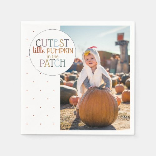 Pumpkin Patch Photo Napkins