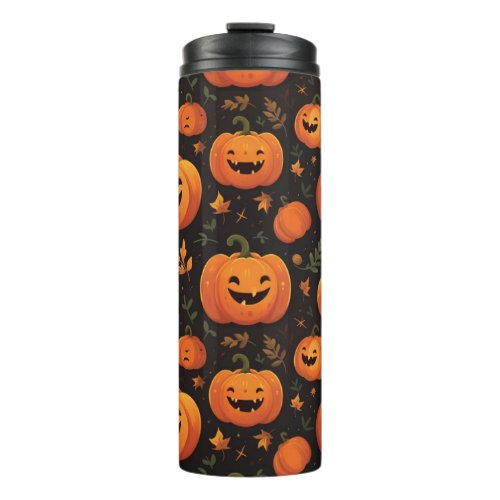 Pumpkin Patch Radiance Womens Glossy  Thermal Tumbler