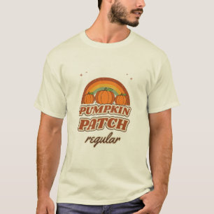 Pumpkin Patch Regular Retro 70s Fall Pumpkins T-Shirt
