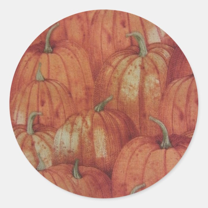 Pumpkin Patch Round Sticker