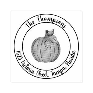 Pumpkin Patch Rubber Stamp