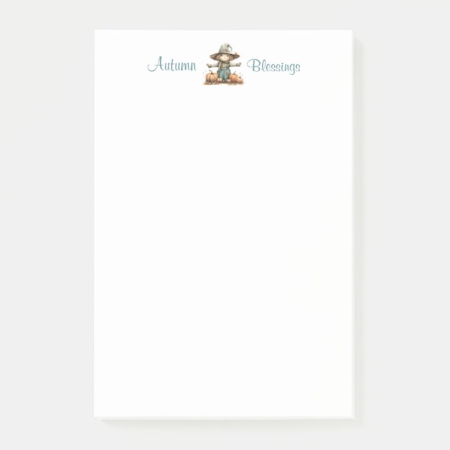 Pumpkin Patch Scarecrow 4x6 Notes (Front)