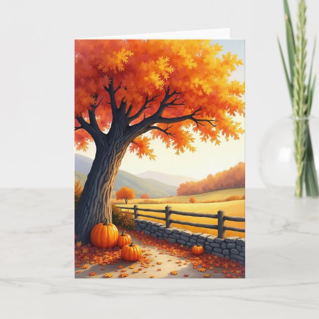 Pumpkin Patch Serenity Card (Front)