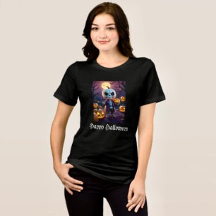 Pumpkin Patch Skeleton Companion Tri-Blend Shirt