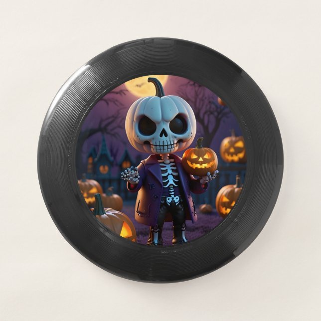 Pumpkin Patch Skeleton Companion Wham-O Frisbee (Front)