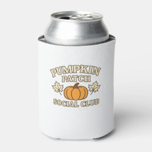 Pumpkin Patch Social Club � Cozy Autumn Aesthetic Can Cooler