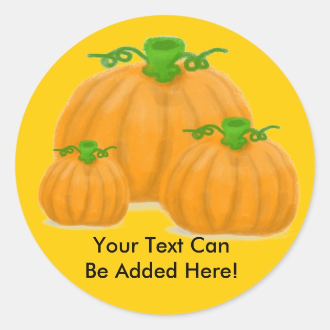 Pumpkin Patch Sticker / Decal / Label (Front)