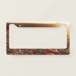 Pumpkin Patch Sunset C License Plate Frame