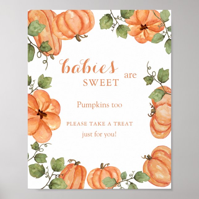 Pumpkin Patch Sweet Table Poster (Front)