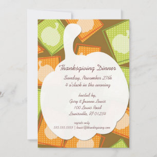 Pumpkin Patch Thanksgiving Party Invitations
