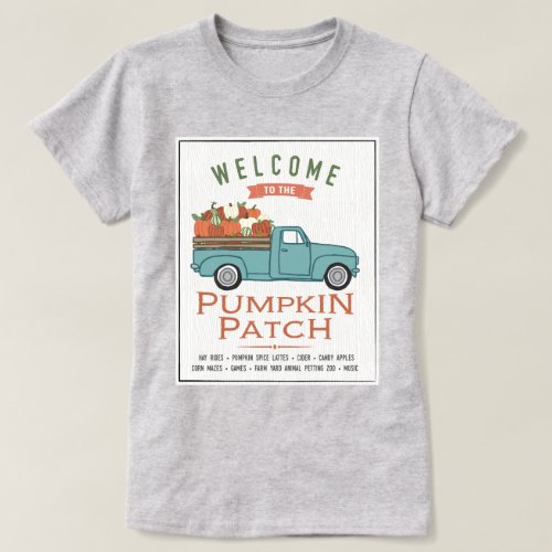 Pumpkin Patch Vintage Truck T_Shirt