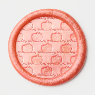 Pumpkin Patch Wax Seal Stickers (Brown & Orange)