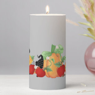 Pumpkin Patch Witch Pillar Candle