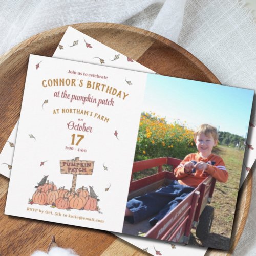 Pumpkin Patch with Photo Birthday Party