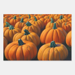 Pumpkin Patch Wrapping Paper Sheets