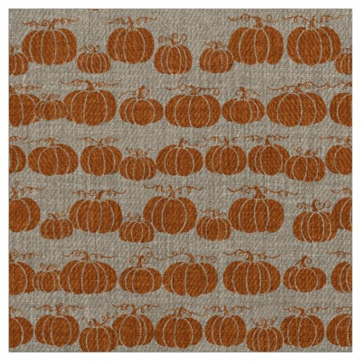 Pumpkin Pathe Stripe - Orange Fabric