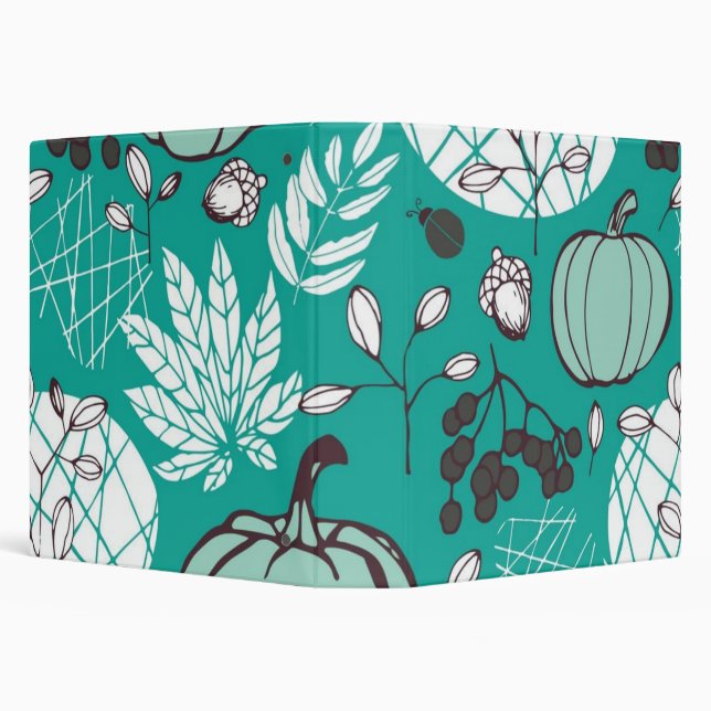Pumpkin pattern 3 ring binder (Background)