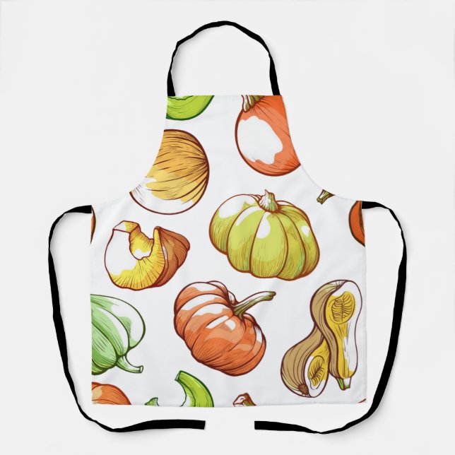 Pumpkin pattern apron (Front)