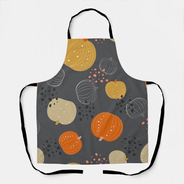 Pumpkin pattern apron (Front)
