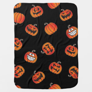 Pumpkin pattern baby blanket