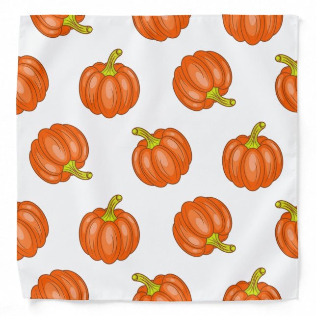 Pumpkin pattern bandana (Front)