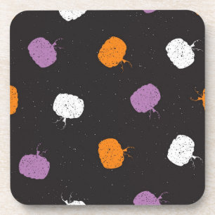 Pumpkin pattern beverage coaster