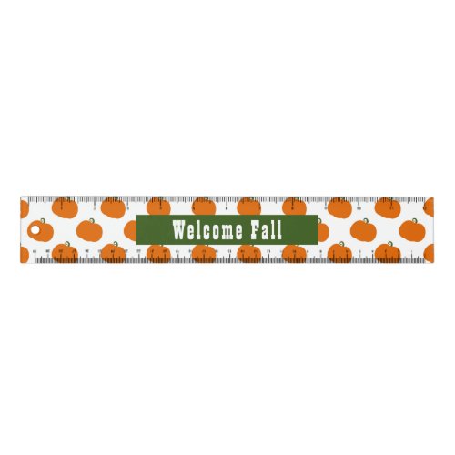 Pumpkin Pattern Custom 12 inch Ruler