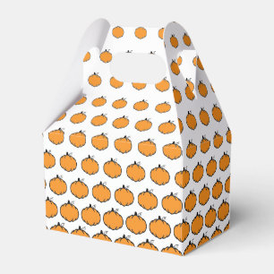 Pumpkin Pattern Custom Favor Boxes