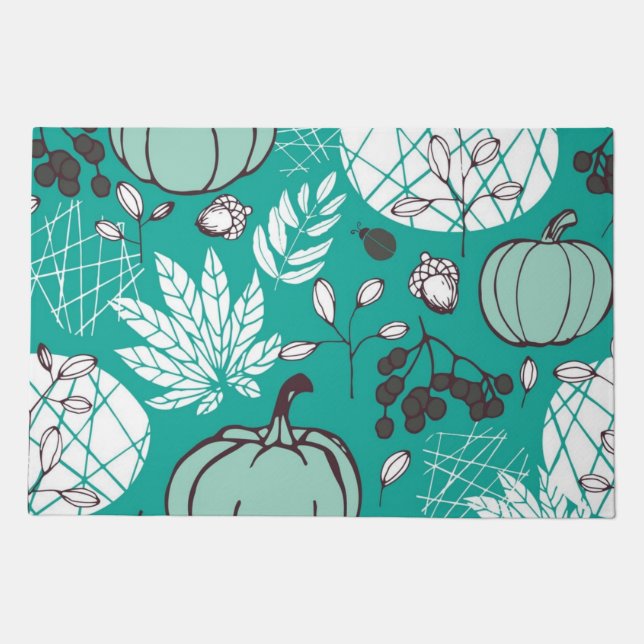 Pumpkin pattern doormat (Front)