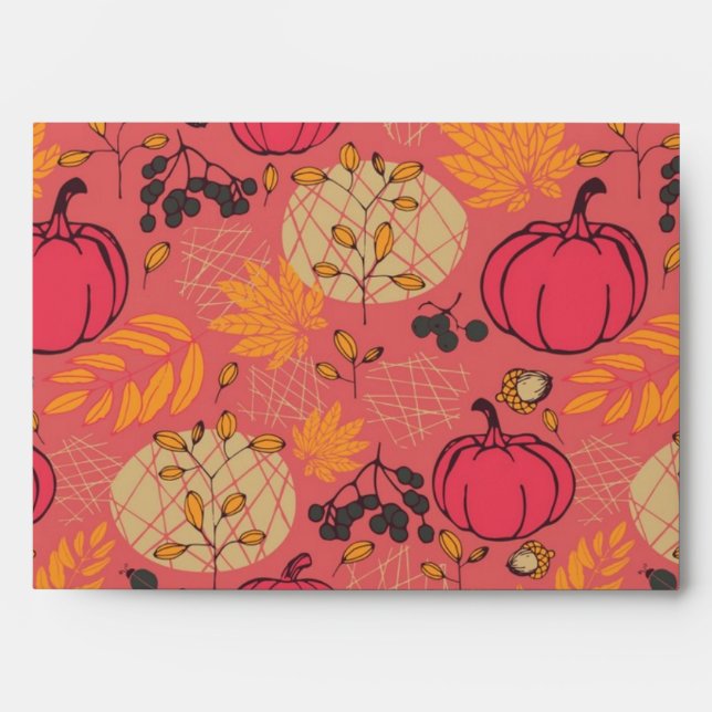 Pumpkin pattern envelope (Front)