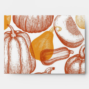Pumpkin pattern envelope