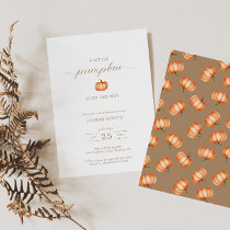 Pumpkin Pattern Fall Baby Shower | Invitation