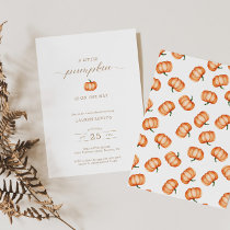 Pumpkin Pattern Fall Baby Shower | Invitation