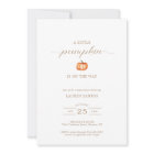 Pumpkin Pattern Fall Baby Shower | Invitation