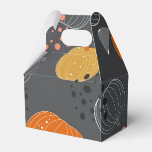 Pumpkin pattern favor boxes
