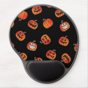 Pumpkin pattern gel mouse pad