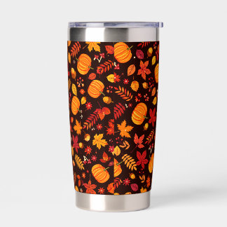 Pumpkin Pattern Insulated Tumbler