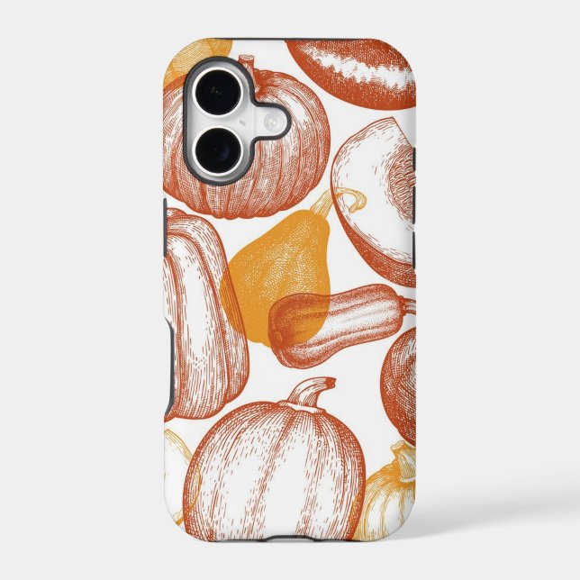 Pumpkin pattern iphone case (Back)