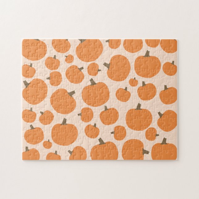 Pumpkin Pattern Jigsaw Puzzle (Horizontal)