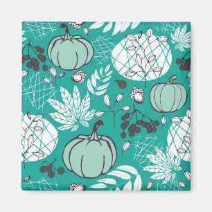 Pumpkin pattern magnet