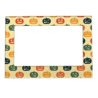 Pumpkin pattern magnetic picture frame